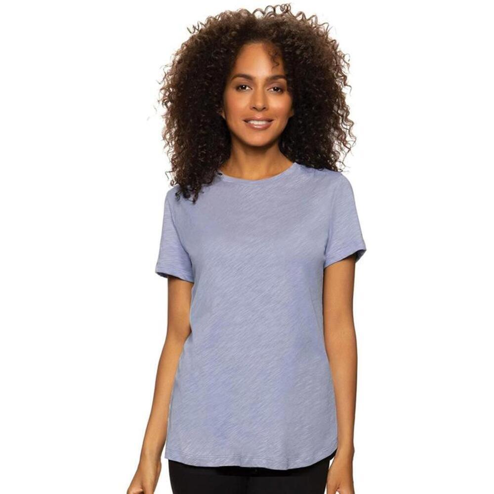 Felina Womens Slub Jersey Crew Neck T-Shirt Size 2XL